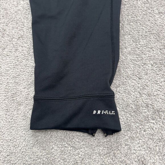 Nike Dri-Fit Vintage 90's Jogger Pants Mens Large Black Ankle Zip Pockets Active - Picture 4 of 14